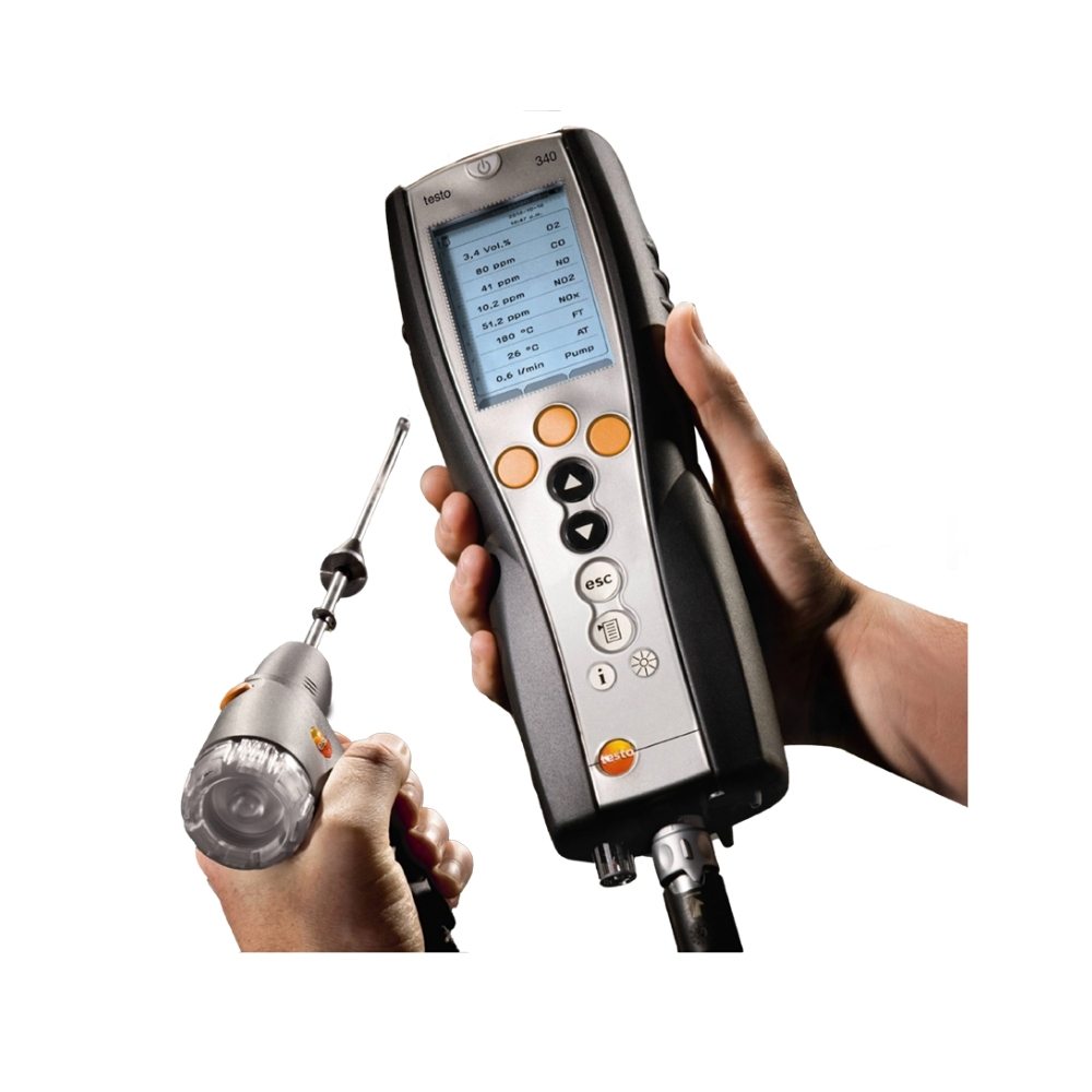 Testo 340 industrial combustion analyser