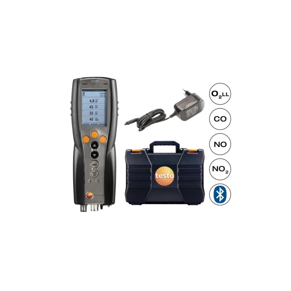 Testo 340 industrial combustion analyser