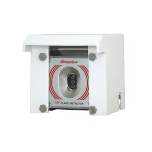 Weather protector fitted to a flame detector