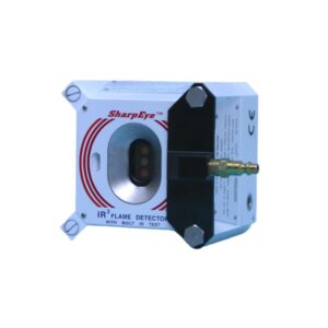 Air Shield fitted to a SharpEye optical flame detector
