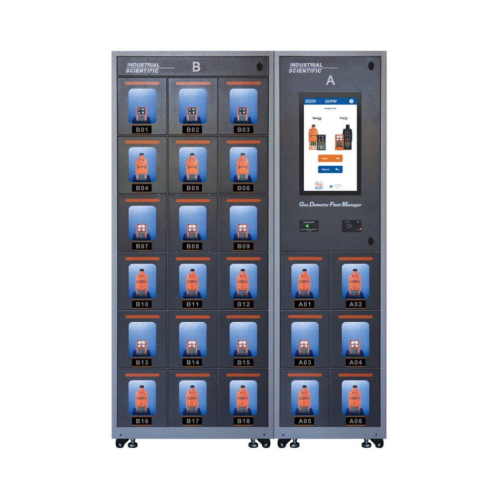 GDFM gas detector fleet manager locker cabinet
