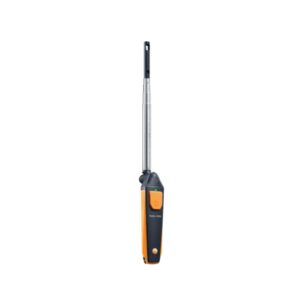 Testo Smart Probes with a smartphone showing readings from several probes