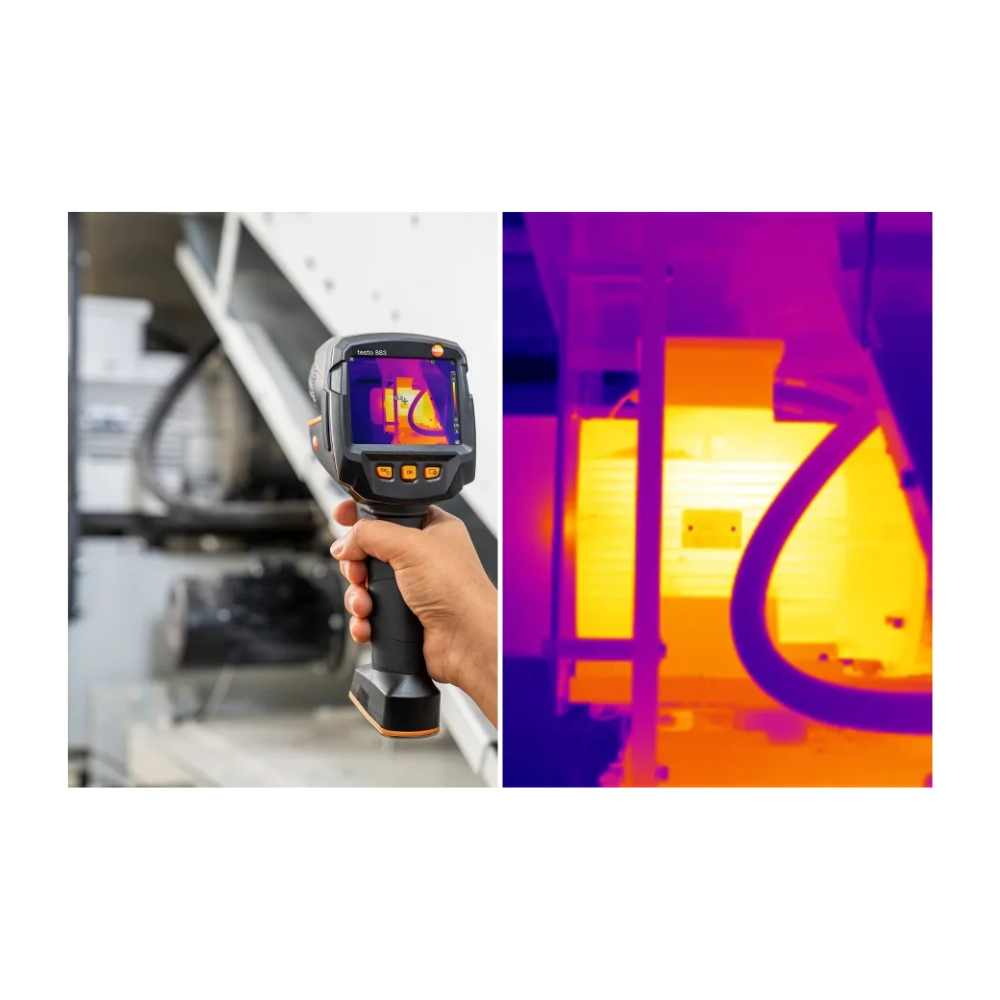 Testo 883 thermal imager with interchangeable lens