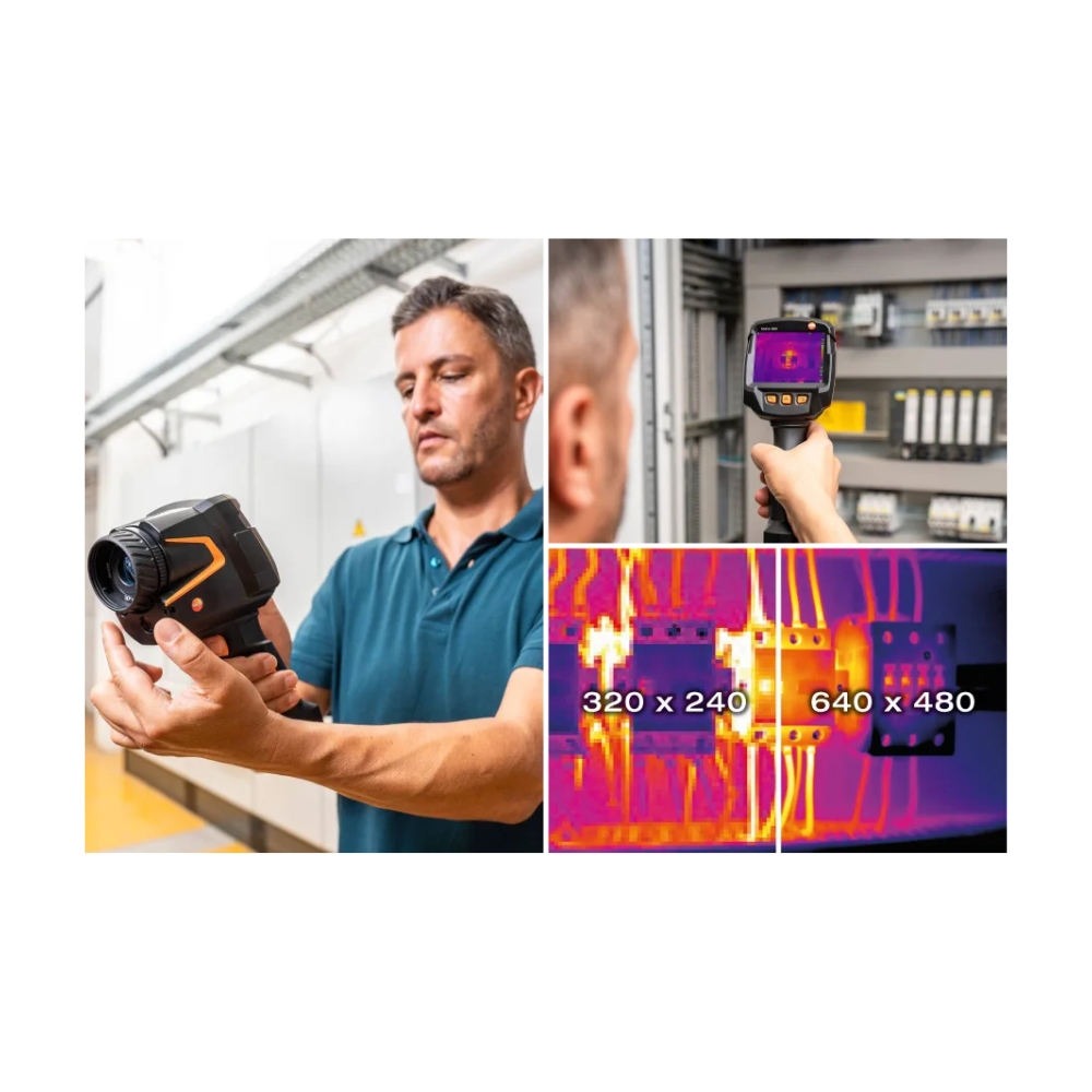 Testo 883 thermal imager with interchangeable lens
