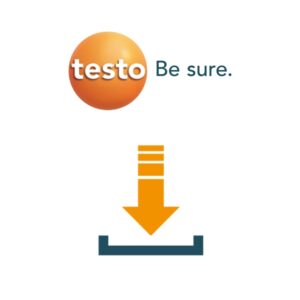Testo easyEmission software running on a laptop