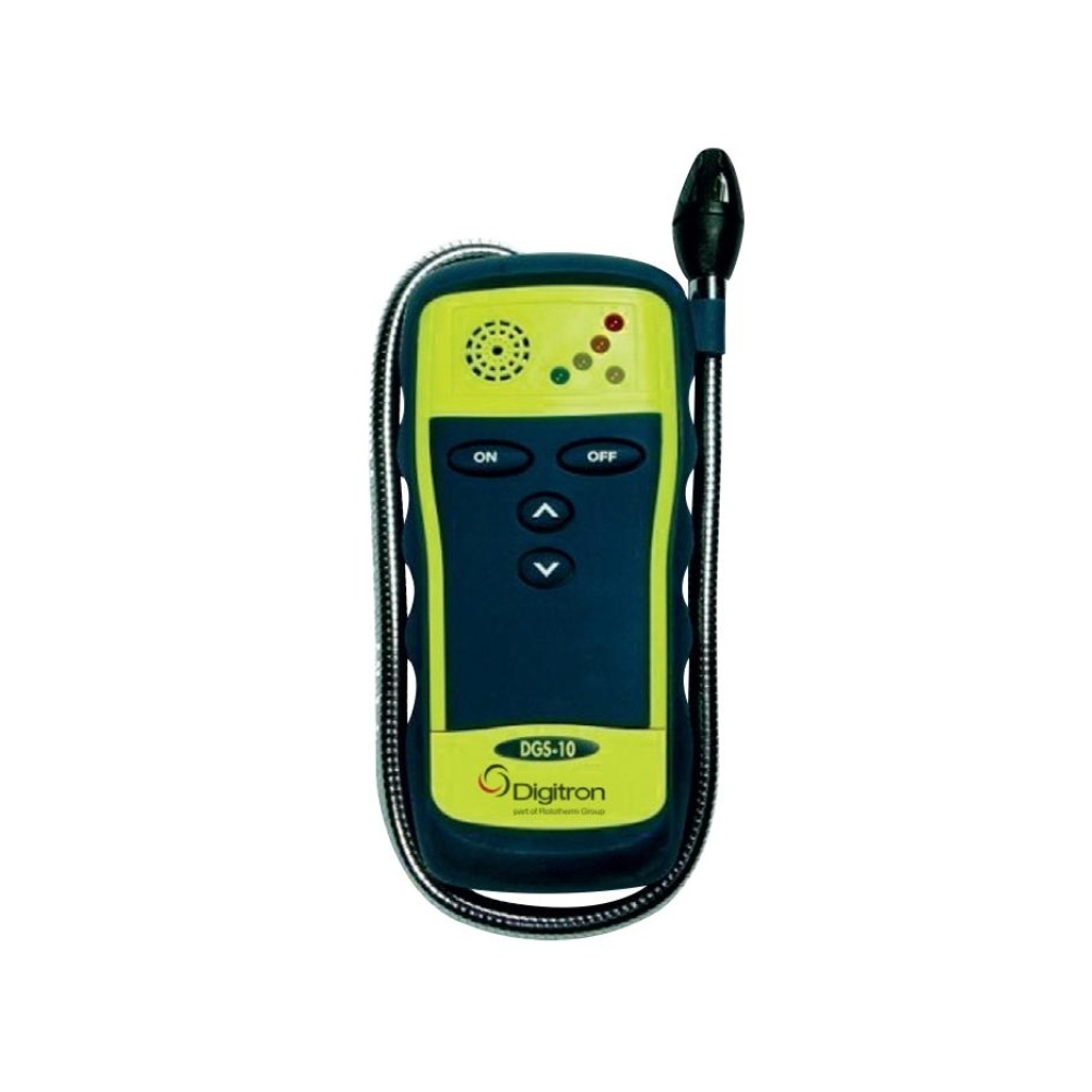 Digitron DGS-10 handheld gas leak detector with flexible gooseneck probe